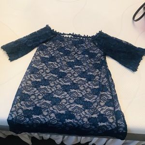Off the shoulder lace dress